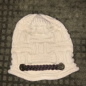 cream beanie